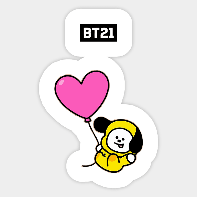 bt21 bts exclusive design 65 Sticker by Typography Dose